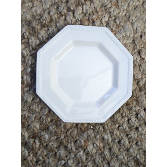 6 Heritage White Bread & Butter Plates, Johnson Bros England, Octagonal EUC!! - Picture 8 of 10